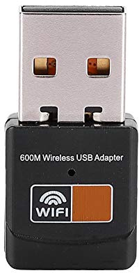 CFTGIW Adaptador WiFi USB 2.4G-5G 600Mbps Mini Tarjeta de Red Inalámbrica para Computadora de Doble Banda Receptor Películas y Juegos Diseño Inalámbrico 11N Banda Dual para y