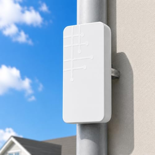 MEETOWN Outdoor WLAN Repeater, 300Mbit WLAN Verstärker Outdoor Wetterfester IP65, WiFi Repeater Garden mit LAN-Anschluss, Repeater/AP/Router Modus, Kompatibel mit 99% der Modelle