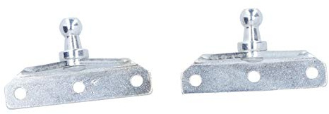 Cryfokt Staffe con Perno Sferico in Acciaio Zincato da 10 Mm per Molla Puntone a Gas 2 Pezzi per,