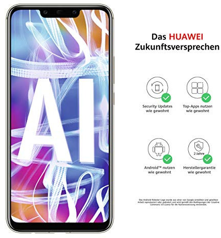 Huawei Mate20 Lite Smartphone Double Nano SIM (16 cm (6,3 ), 64 Go de mémoire Interne, RAM 4 Go, Appareil Photo 20 Mpx + 2 Mpx, Android 8.1, EMUI 8.2) Bleu Saphir