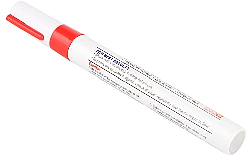 Bolígrafo de Pintura para Neumáticos de Coche, Yctze 1 Pieza Impermeable Profesional Lápiz de Pintura para Neumáticos para la Mayoría de los Coches Camiones SUV(rojo)