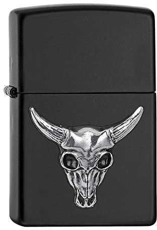 Zippo - Mechero con diseño de Harley-Davidson, Cromo de Alto Pulido, Lustre, rellenable, Reutilizable, diseño Resistente al Viento, Caja de Regalo, Fabricado en Estados Unidos