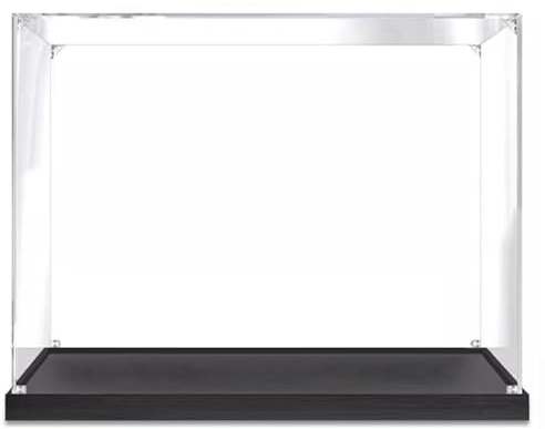 Acryl-Vitrine, 50 cm x 25 cm x 40 cm,transparent,staubdicht,Vitrine,Würfel,Sammlerstücke,Schaubox für #42130 Motorrad, Spielzeug,Sammlerstücke(2mm)