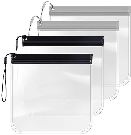 Neceser, 20 x 20 cm, impermeable, bolsa de viaje a prueba de fugas, equipaje de mano, avión gadgets, 4 unidades, Utilizado frecuentemente