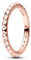 PANDORA ME Pyramiden Ring aus Sterling Silber mit 14 Karat rosévergoldete Metalllegierung, Cubic Zirkoniastein verziert, Größe: 56, 182800C01-56