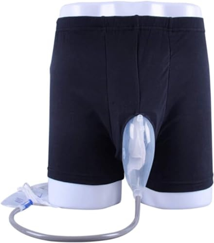 Bolsas De Orina, Pantalones Para Incontinencia Ponible Para Hombres Soporte De Orina Para Pierna Resistente A Fugas De Silicona Bolsa Para Sistema De Orina Avialable Para Anciano ( Size : Medium (69-9