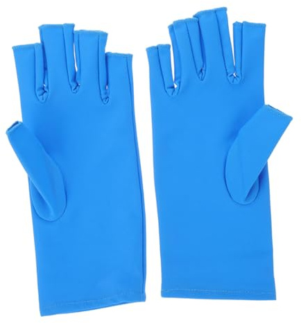 Housoutil Guantes de Manicura Protección UV sin Dedos Ligeros Elásticos Duraderos para Cuidado de Uñas Protección Solar en Belleza y Cuidado Personal