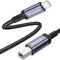 Dreaazhi USB C Printer Cable 2M, Braided Compatible with HP, Epson, Canon Printer, Scanner, Lexmark; USB C to USB B Cable for MacBook Pro/Air, iMac, XPS, ASUS, Lenovo Computers