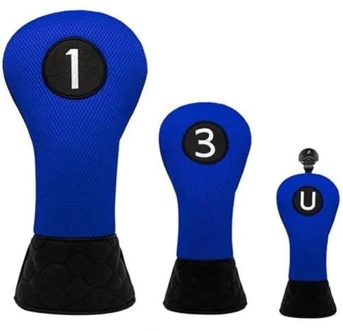 Sanfly Copritesta in Pelle per Mazza Golf Protezione per Testa della Mazza Golf Resistente all'Usura Copricapo per Mazze Golf Vintage Accessori per Mazze Golf