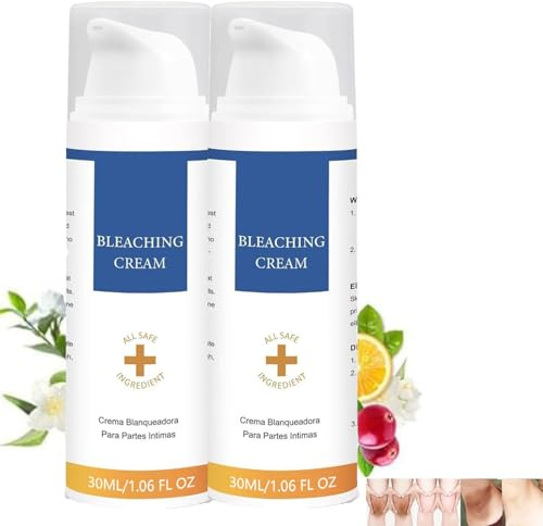 Skin Lightening Cream,Intim Bleaching Cream,Skin whitening Cream,Dark Spot Remover,Aufhellende Creme,Hautaufhellungscreme für intimer Bereich, private Teile, Unterarm, Knie, innerer Oberschenkel (2PC)