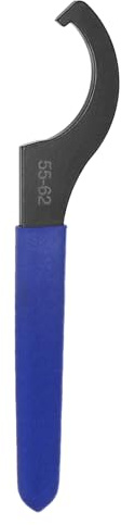 QUARKZMAN Chiave a Gancio C 55-62 Chiave a Gancio Antiurto Dado Mandrino in Acciaio con Impugnatura Antiscivolo Blu per Serraggio Tornio
