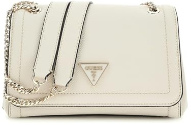 GUESS Noelle Covertible Xbody Flap Bag Bone