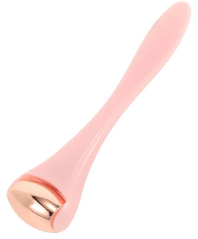 MYGLOAR Rullo di ghiaccio, rullo di ghiaccio per il viso, rullo di ghiaccio in silicone per restringere e restringere i pori, ridurre il gonfiore, alleviare l'emicrania (rosa)