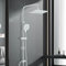 Hevenaov Regendusche Duschsystem Chrom Regendusche ohne Armatur Duschkopf Regendusche, Regendusche 2 Funktion ABS Handbrause für Badezimmer Regendusche