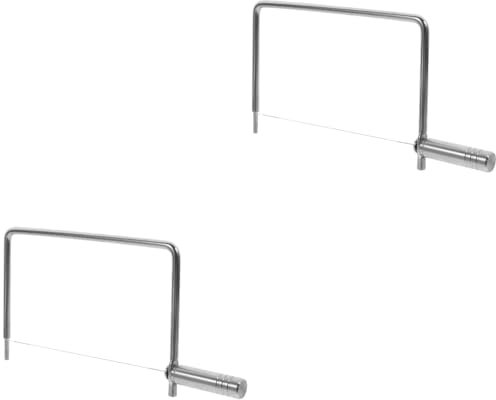 ULTECHNOVO Cortador De Queso De Alambre Reemplazable De 2 Piezas Cortador De Queso De Metal De Acero Inoxidable Para Queso En Bloque Apto Para Lavavajillas