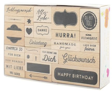 Stempel Set für Geschenke, Glückwünsche