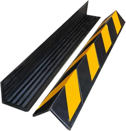 Protector de columna de garaje, protectores de esquina de pared de goma para estacionamiento, garajes y almacenes, protección gruesa para esquinas de planta baja