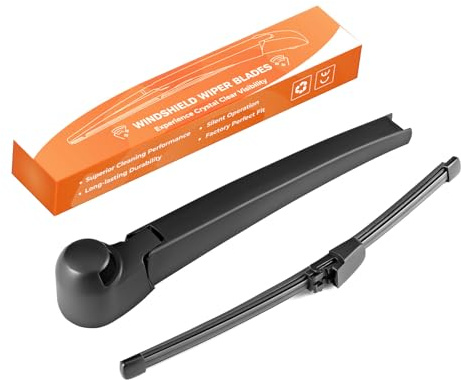 Heckscheibenwischer Scheibenwischer mit Wischerblätter Hinten Wischerarm Kompatibel mit VW Passat B6 3C5 05-10 Passat B7 365 10-14 Golf IV V Polo für Seat Leon 1P1
