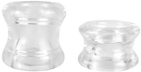 Anillos para el pene 2 en 1 para hombres, anillos multifuncionales para el pene, anillos para testículos, juguete sexual erótico para retrasar la eyaculación (Transparente)