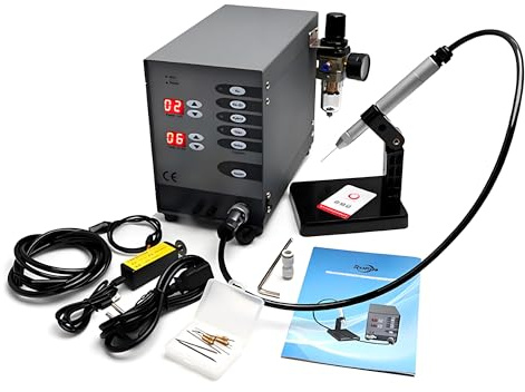 Saldatore per Riparazione Gioielli Fai da Te, Saldatrice a Punti ad Ar-co Pulsato Automatica Portatile, Controllato CNC per Saldatura di Precisione su Oro, Argento, Titanio, Alluminio