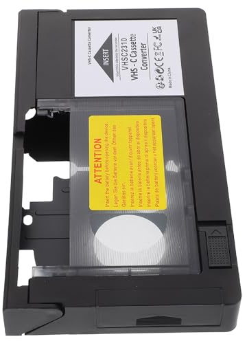 Vhs-c Video Tape Adapter for Camcorders, Video Player Tape Converter Accessory, Digital Conversion Tool Compatible with Vhs, Not Compatible with Minidv/hi8