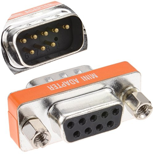 kenable 9 Polig Seriell Null Modem Adapter RS232 Männlich Stecker Zum Weiblich Buchse Konverter