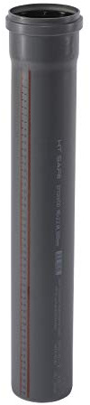 Ostendorf HTsafe HT-Rohr mit Muffe DN 90 mm 1500 mm