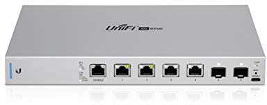 UbiQuiti UniFi Switch verwaltet 4 x 100/1000/2.5G/5G/10 GBase-T PoE++ + 2 x 10 Gigabit SFP+ Desktop AC 120/230 V/DC 44 57 V