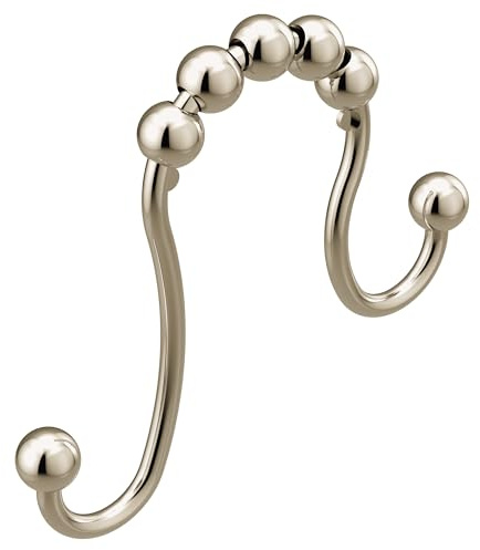 Moen Polished Nickel Shower Curtain Ring, Pack of 12, SR2201NL