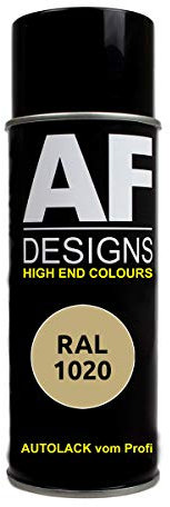 Alex Flittner Designs RAL Lackspray Autolack Sprühdose Spraydose RAL1020 OLIVGELB glänzend