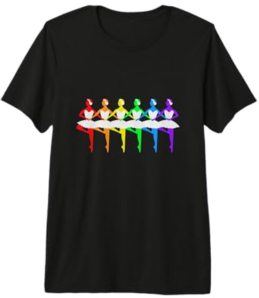 Mens Swan Lake Rainbow Ballet Premium T-Shirt