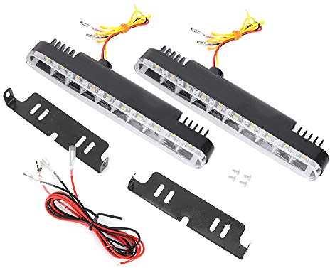 Daytime Running Light, Led Daytime Light, Acrylic Led Light 5050 30led Dual Colors Daytime Running Lights Drl Turn Lamp Fit for Car