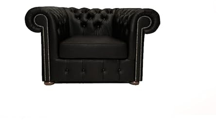 Chesterfield Original Sessel Class (110 cm) - Matt Black Sofagarnitur Sofas und -Sessel | 1-Sitzer Sofa