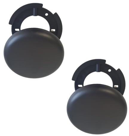 2 Stück Abzweigdose Schwarz Ø 130mm superflach – Aufputz Verteilerdose & Deckendose mit Deckel Schwarzer Lampen Baldachin & Abdeckdose für Kabel & Lampe Lichthandel Hoch