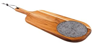Tramontina Tabla de Madera Teca certificada para Quesos c/Piedra Provence 48 x 19 cm