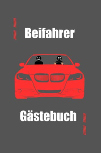 Beifahrer Gästebuch: Gästebuch zum selbst ausfüllen | Perfektes Geschenk