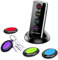 Key Finder, Buscador de Llaves Remoto, Localizador Inalámbrico de Llaves, Localizador de Artículos con 4 receptores, 1 Transmisor, 1 Base de Soporte y LED, Rastreador de Mascotas y Carteras