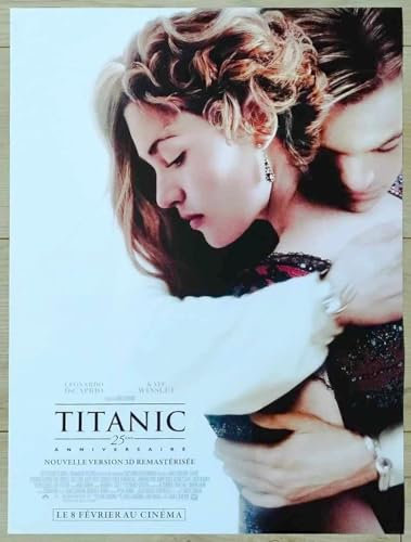 Générique Titan Kinoposter Original (kleines Format 53 x 39 cm Rolle) Feder Film 2023 James Cameron