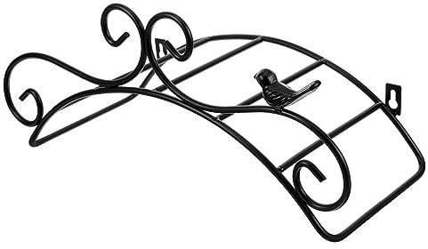 Toddmomy Wall Mounted Garden Hose Holder Heavy Duty Organizer Rack for Outdoor Use Stylish Iron Design for Easy Installation for Garage and Garden Storage