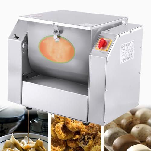 Batidora De Pie Para Amasar Harina Comercial, Máquina Mezcladora De Masa Con Giro En Sentido Horario Y Antihorario, Batidora Eléctrica De Masa Para Pizza De Acero Inoxidable De 1500W