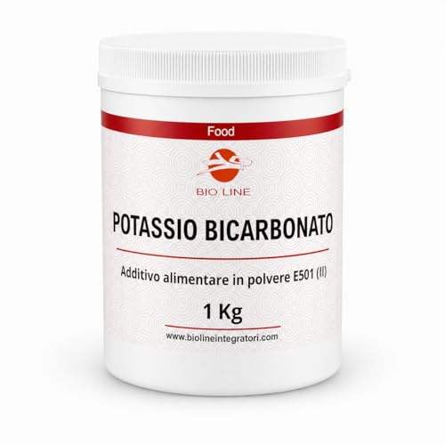 Laboratori Bio Line - Potassio Sali Minerali in Polvere (1 Kg) Bicarbonato di Potassio per Sportivi, Prodotto Alimentare