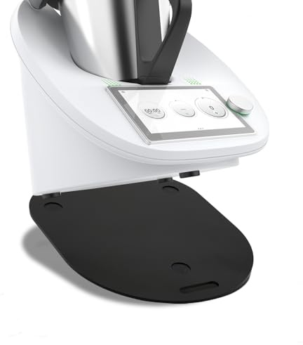 Mumsi© Gleitbrett für Thermomix TM6 & TM5 in schwarz - Hochwertiger Gleiter aus Premium Acrylglas – Rollbrett für müheloses Verschieben & sicheren Stand der Küchenmaschine – Zubehör für Vorwerk