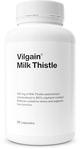 Vilgain Milk Thistle - Supports Liver Function, relieves Acne, 25x Stronger Than Powder