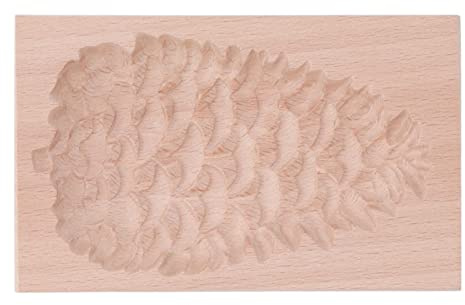 Cute Shape Wooden Cookie Wooden Cookie Mould, Wooden Cookie Mould Beechwood Biscuit Press Stamp with Birch Wood Reusable Washable for Kitchen Baking (#1)
