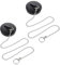 JJUNW Lot de 2 bouchons de lavabo en caoutchouc avec chaîne à billes en acier inoxydable - Diamètre : 42 à 47 mm - Pour baignoire, cuisine, lavabo et canalisation