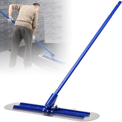 Concrete Bull Float Kit with 3 Detachable Handles for Leveling Concrete Pavement - 1.8m and 1.35m Handles Included