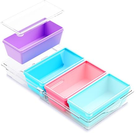 Gemice Moldes de silicona sin BPA para congelador con base, paquete individual de 4 cubos de sopa de 2 tazas, bandeja de congelador con tapas para almacenamiento de alimentos, apto para horno y