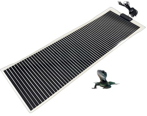 Reptilien-Heizmatte – 45 W Reptilien-Heizmatte – Heizmatte für Reptilien mit einstellbarer Temperatur – Untertank-Terrarium-Wärmekissen für Schildkröten, 40 W/28 x 42 cm