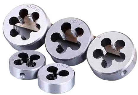 Filiere tonde, Filiera for filettatura tonda in acciaio legato, destra M1-M13(3 Pcs,M5x0.8)