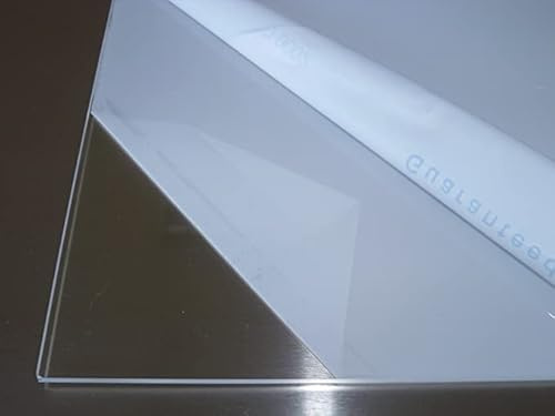 B&T Metall Acrylglas PMMA XT Platte, 10,0 mm stark, Größe 300 x 400 mm | transparent, UV-beständig, beidseitig foliert Standardformat